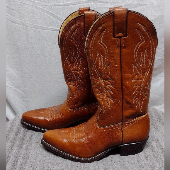 Like New Pathfinder JB Dillon Ponderosa Color Western Cowboy Boots Men's sz 9.5D - Picture 3 of 15